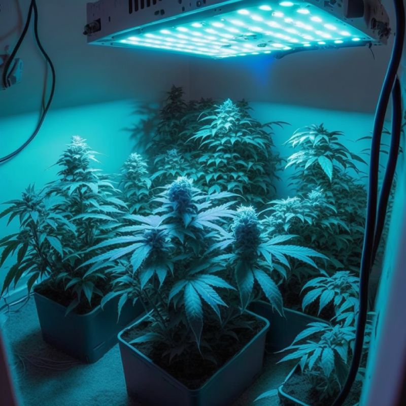 harvesting marijuana indoors time