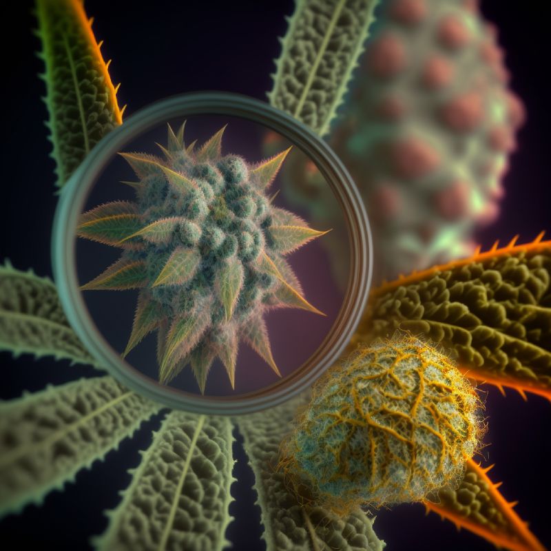 spider mites healthy cannabis plant